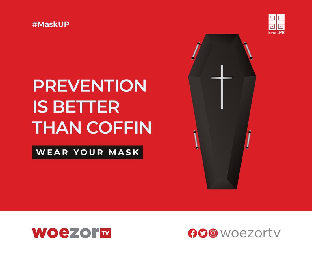 DzifaGUNU's tweet photo. Ghana, let’s mask up and save lives.
#MaskUp
#WoezorTV
#theEventPR https://t.co/gWG5e9k9l3