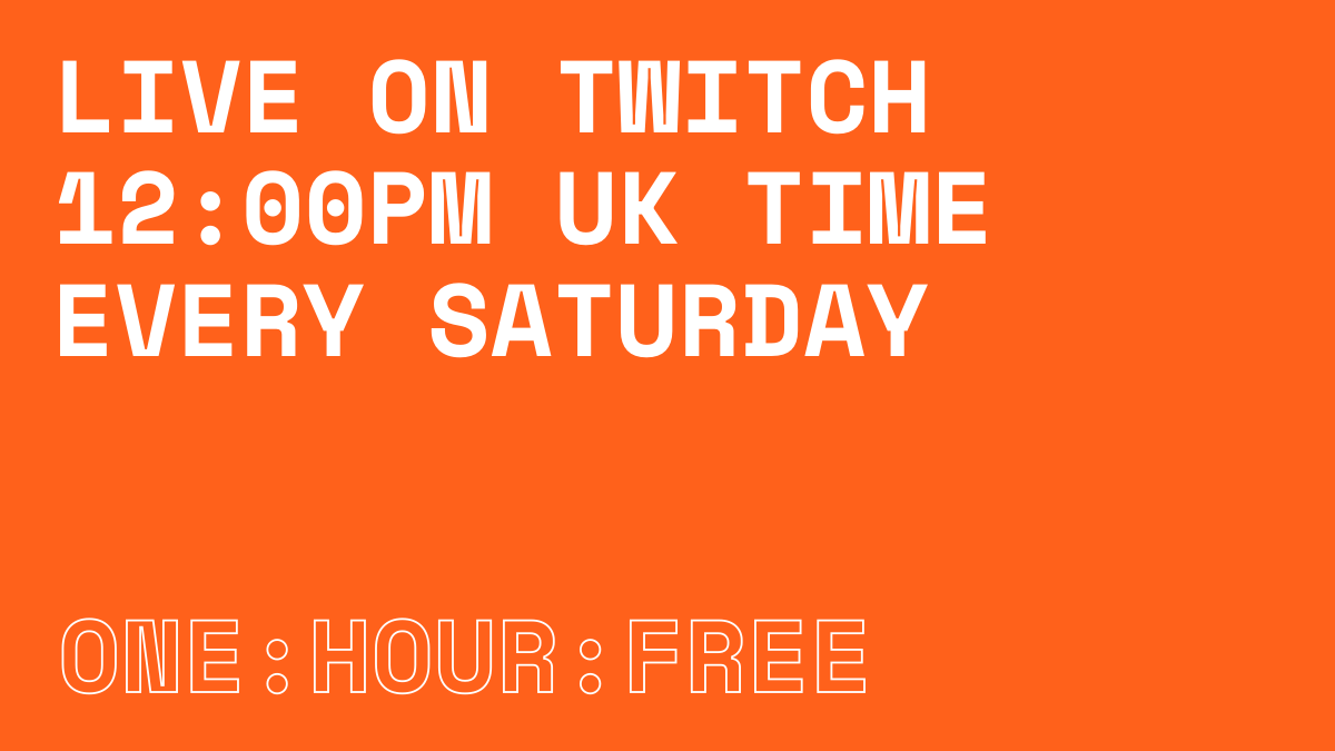 onehourfree's tweet photo. After last weeks false start, we're back today at 12pm UK time with #onehourfree for charity. 

After the first hour, Im might hang around on stream just to do some personal dev work for a bit... https://t.co/2AnLEdBT1V