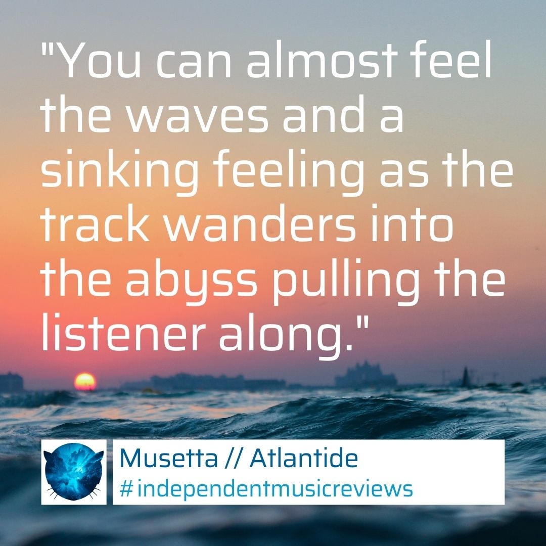 musetta's tweet photo. I find the jazzy standard in the percussion to really drive this track. You can almost feel the waves and a sinking feeling as the track wanders into the abyss pulling the listener along.
#independentmusicreviews @independentmusicreviews
https://t.co/Zh74wzcRfG https://t.co/ldBUQorl0U