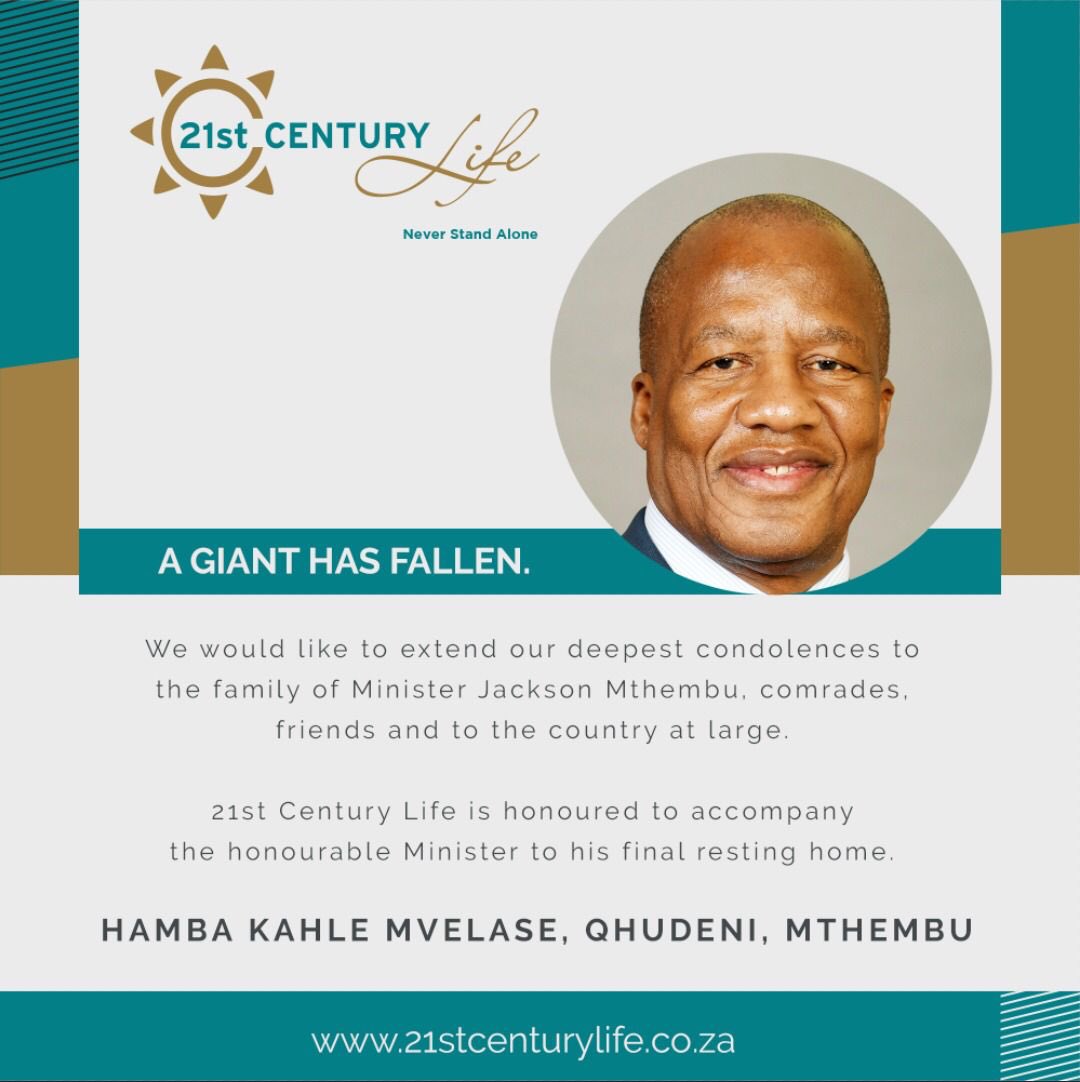 21stCenturylif1's tweet photo. Hailed as the gentleman of politics. We salute you for your service & contribution to our democracy.
Rest in Peace Qhudeni, Mvelase, Mthembu!
#NeverStandAlone 🌹 https://t.co/VJSivNGTxX