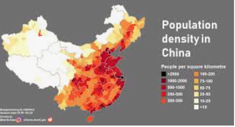 We must see the population density of Arunachal Pradesh and Tibet. As we can see population density in Arunachal Pradesh is more than Tibet.