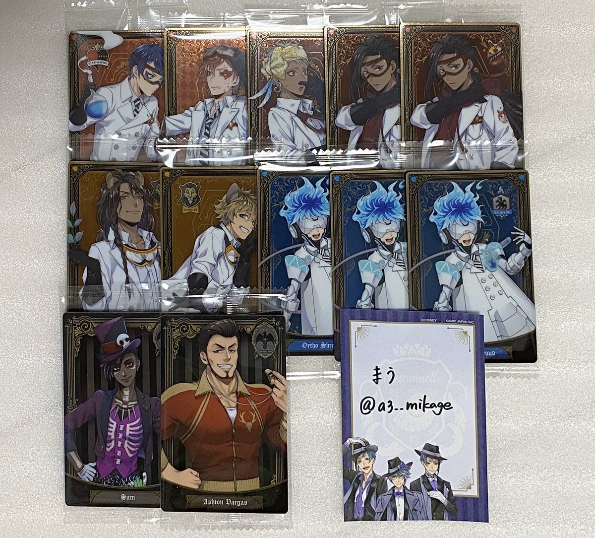 a3__mikage's tweet photo. 【交換】ツイステ 

譲 デュース.エース.カリム.ジャミル.レオナ.ラギー.オルト.サム.バルガス.ヴィル.ジェイド

求
ウエハース アズール
はぐこっと イデア
ラバスト/シール類 アズール.イデア

アズール含むお取引のみでお願い致します。

検索からもお気軽にお声掛け下さいませ🌱 https://t.co/tu2eBRxflI