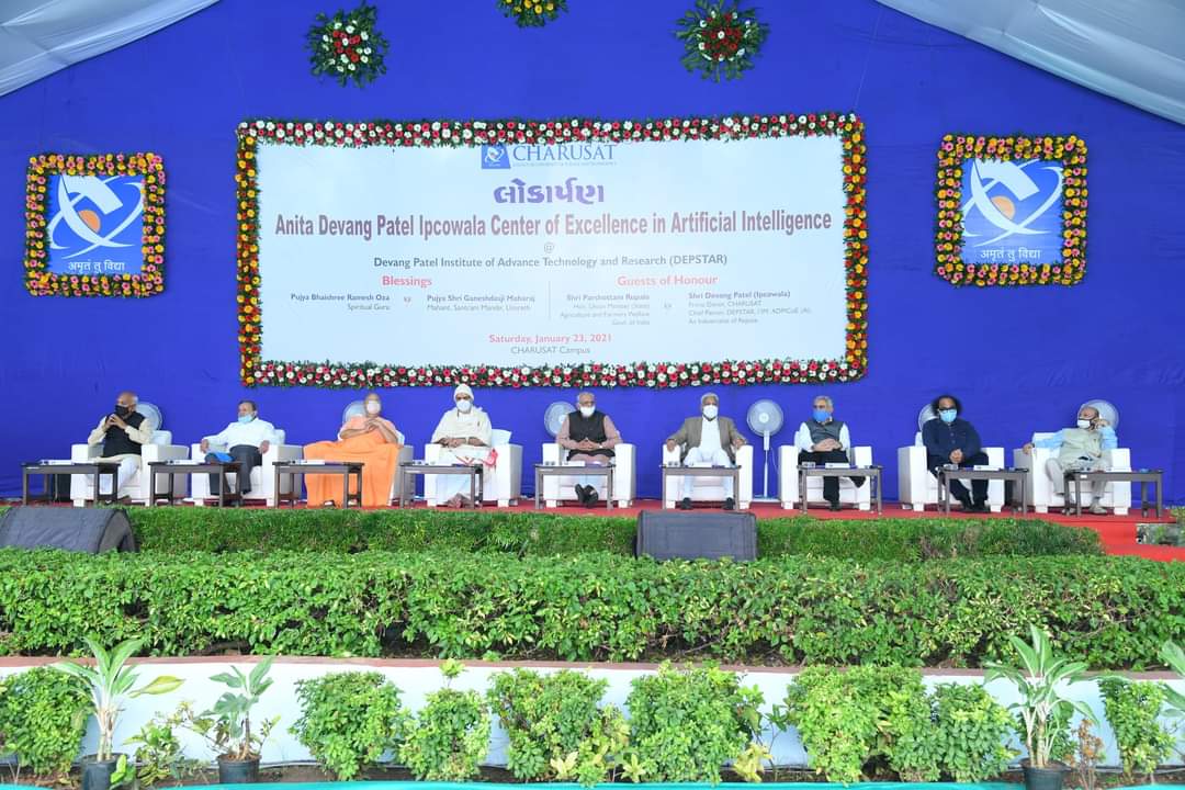 DEPSTAR2's tweet photo. Anita Devang Patel Ipcowala Center of Excellence in Artificial Intelligence was inaugurated on 23.01.2021 at Devang Patel Institute of Advance Technology and Research
#DEPSTAR
#ArtificialIntelligence
#centerofexcellence
#ADPCoEAI
#technology
#research
#CharusatUniversity https://t.co/OCBDKkDyik