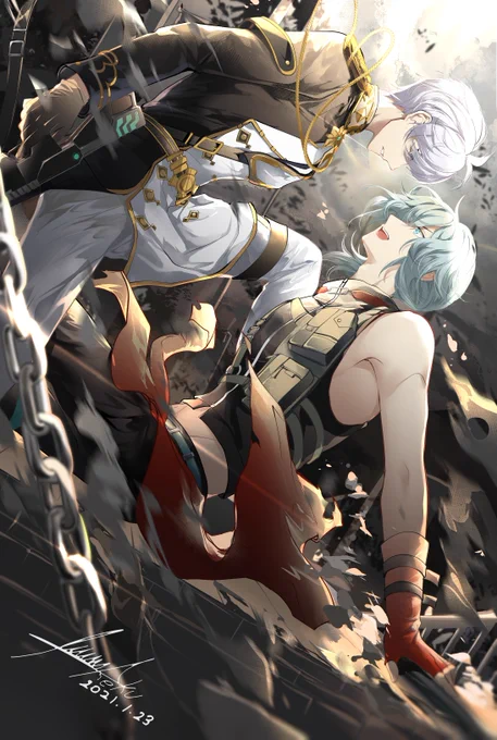 シャオ &amp; プラセル  #アイドリッシュセブ #LADANSEMACABRE  #アイナナ   #IDOLiSH7  #プラセル #シャオ #偶像星願 #四葉環 #逢坂壮五 