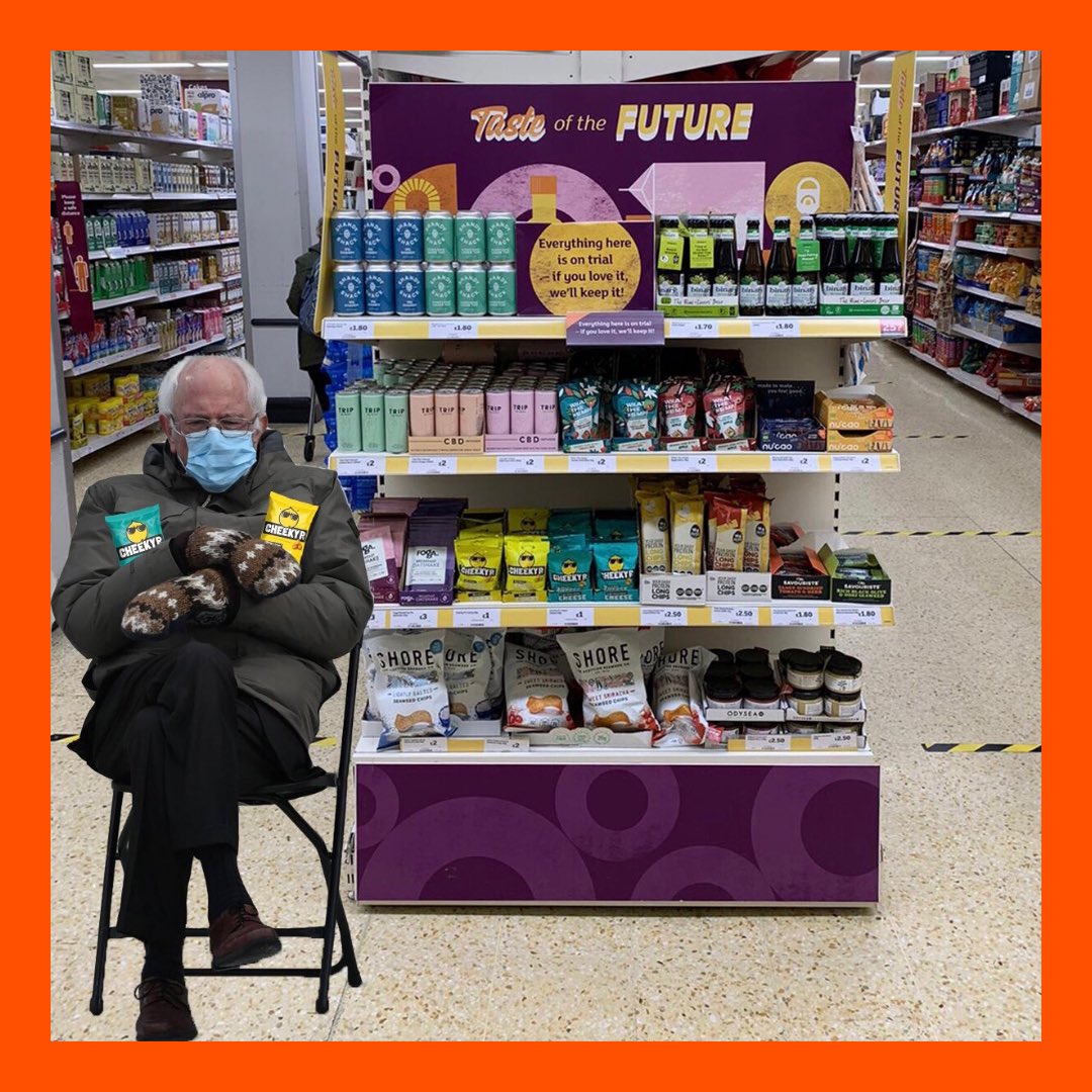 CheekyPs's tweet photo. Stocking up your favourite snacks at @sainsburys like... 

@BernieSanders  #BernieSanders #Berniememes https://t.co/LSQQiQ29Xr