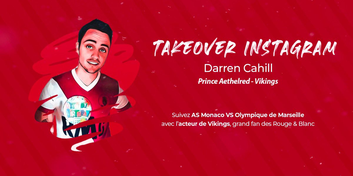 AS_Monaco's tweet photo. 🔥 @Darrencahill, acteur dans @HistoryVikings et grand fan des 🔴⚪ prend le contrôle de nos 𝙎𝙩𝙤𝙧𝙮 𝙄𝙣𝙨𝙩𝙖𝙜𝙧𝙖𝙢 pour le choc #ASMOM 💪

Il vous attend 👉 https://t.co/q8pnk4w5FX https://t.co/raY2IeN3pI