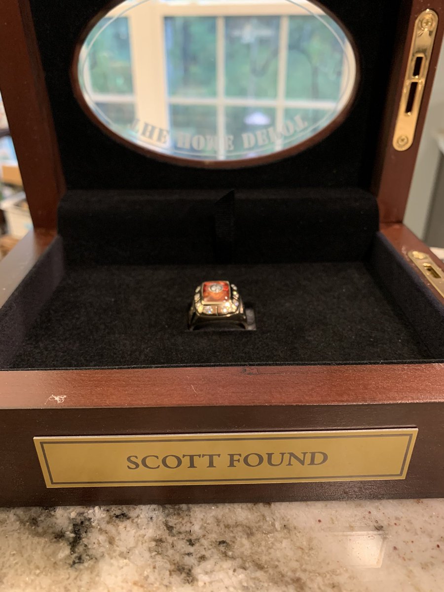 Both honored and humbled to receive my completed ring back today! So thankful for my team and how hard everyone has worked!