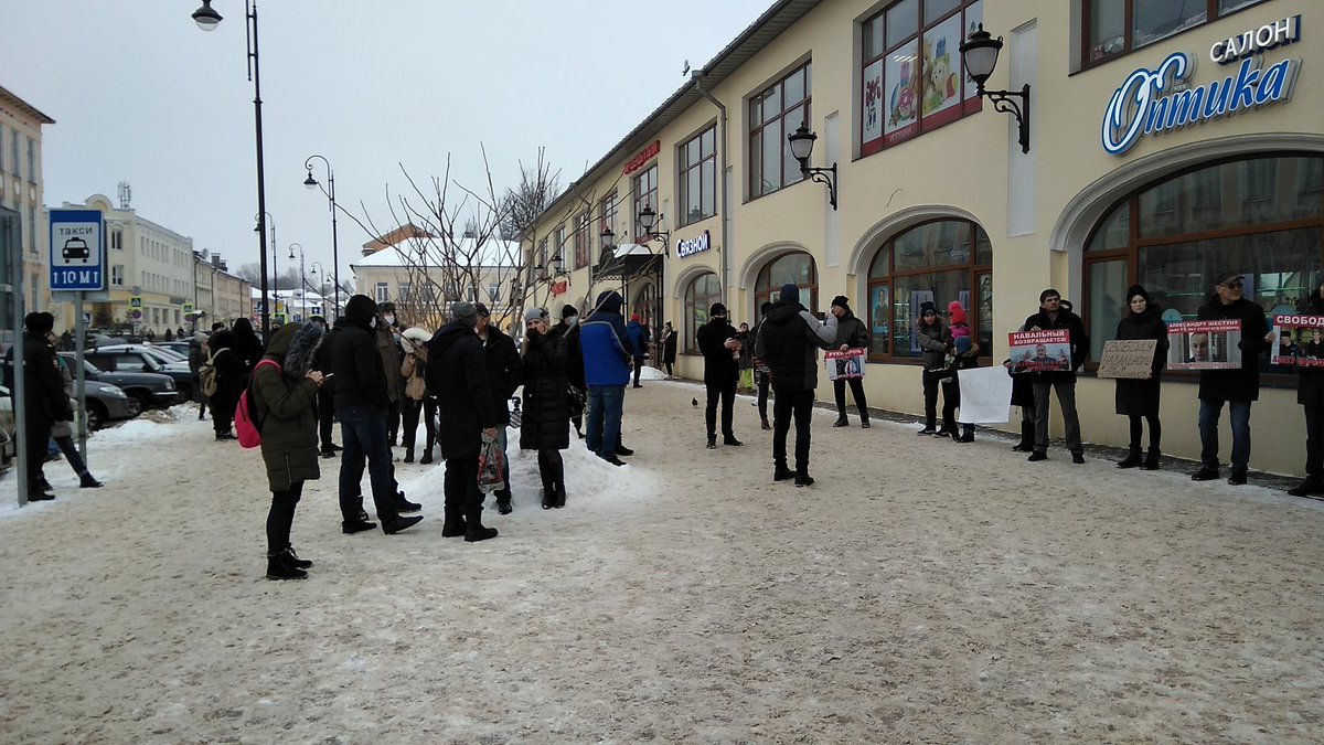 grinenko's tweet image. Боровичи #свободуНавальному #Навальный