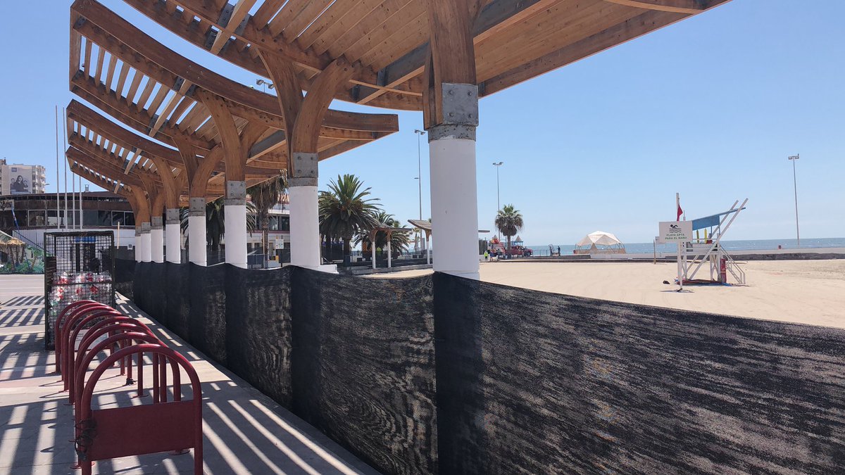 ⚠️Balneario municipal y Trocadero restringen su acceso para evitar aglomeraciones⚠️ Se permitirá aforo máximo de 160 personas y solo en la franja horaria de 7.00 a 8.30 AM #Antofagasta #playas #cuarentena #PasoAPaso