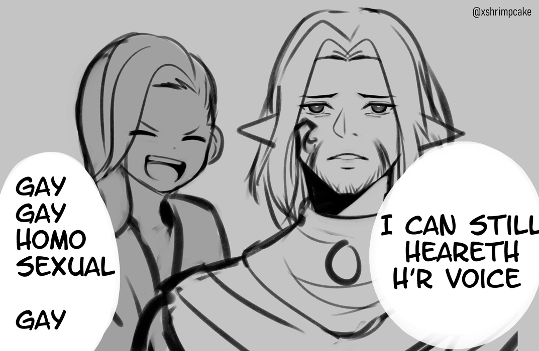 i stayed up till 4am drawing a stupid meme #FFXIV 