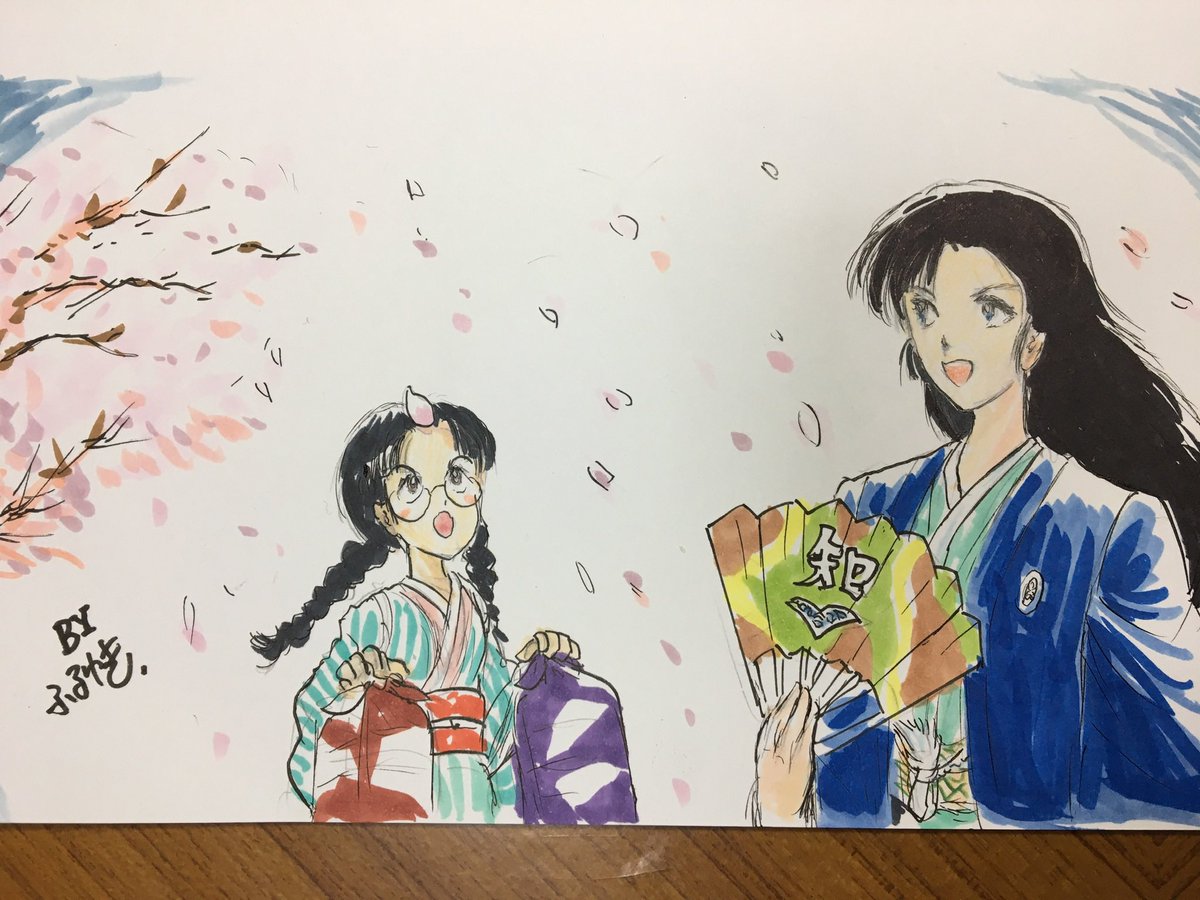 今夜はお題の福田はるちゃんを西絹代さんと合わせて描きたいけど、いまから他のことをするのでまた後日。 