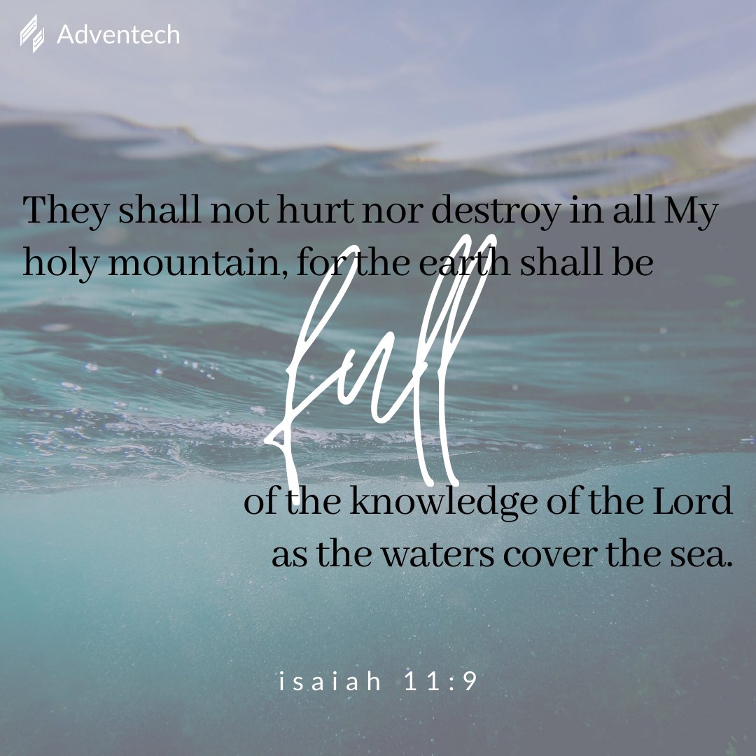 adventech_io's tweet image. Isaiah presents these small glimpses of heaven that must have lit up his face as he realized what they were about. The prophecy about the Messiah alone would have brought joy, but the joy of the Messiah and an earth made new would be joy unspeakable.