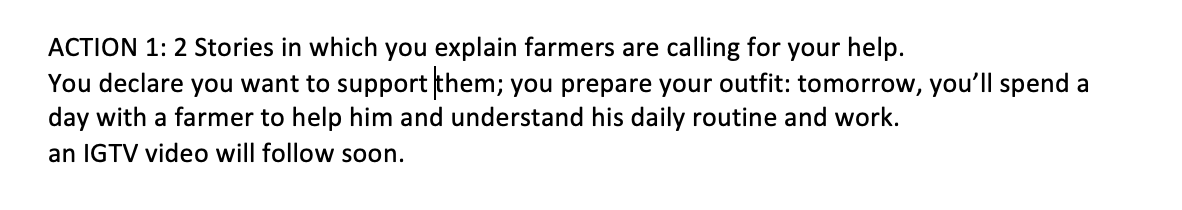 This part of the brief is revealing (own translation) => very much repeated in the video. 13/15