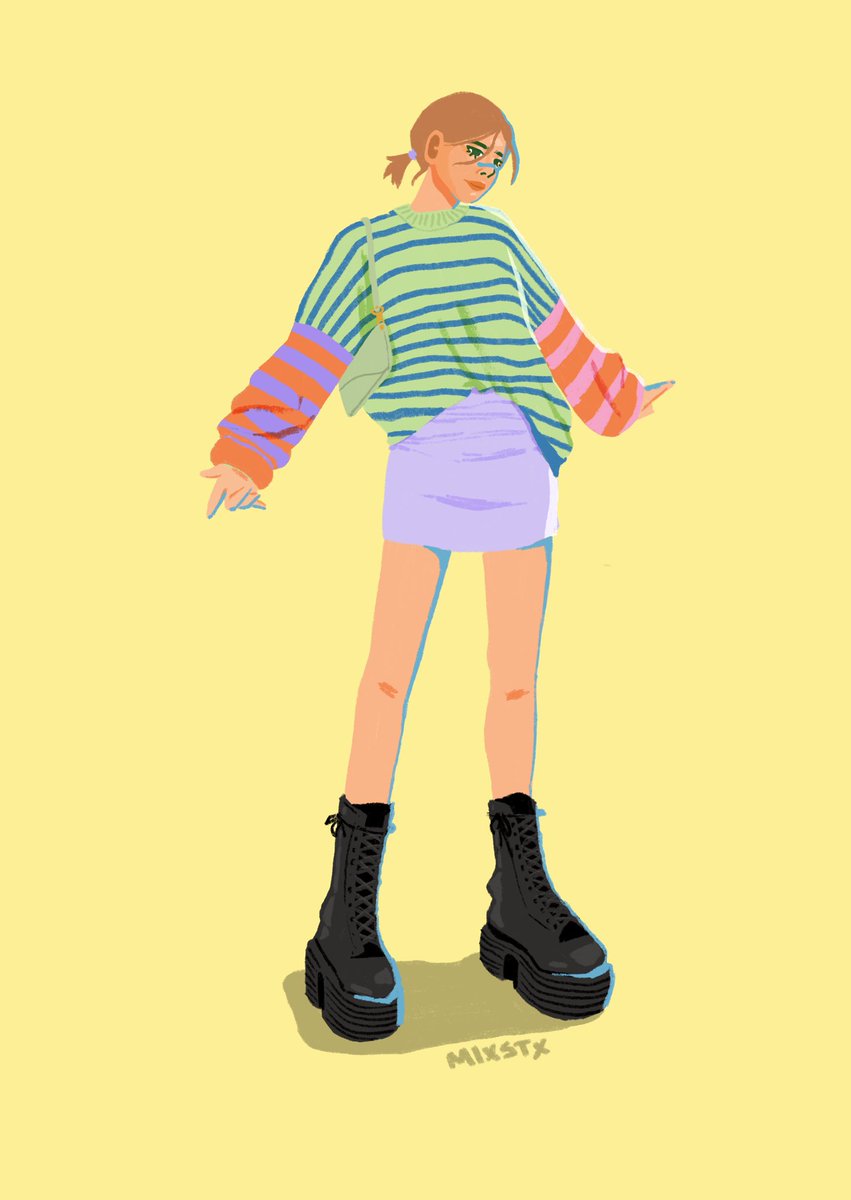 _mixstx's tweet image. Hi! Congrats on the 300m 💜 im a Designer and illustrator but still at uni just trying to get more moots and clients 💜

here are my fave works so far 💜