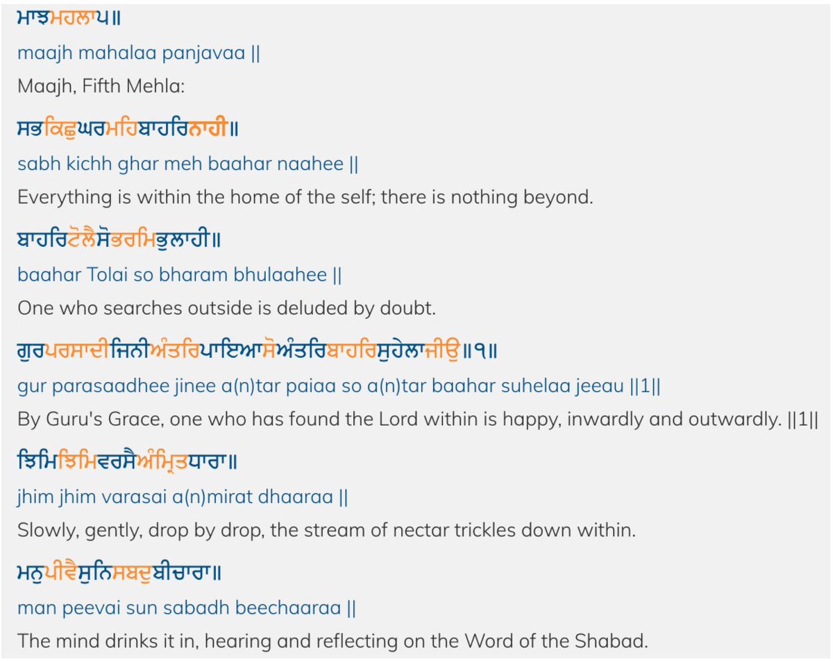 Outside useless, inside important: the immemorial concept of what you seek outside is within, so many proverbs about looking within, lets see how Gurbani puts it.Ang 102Everything is within, if you search outside you are deluded, Guru Arjan Dev Ji has written it quite clearly.