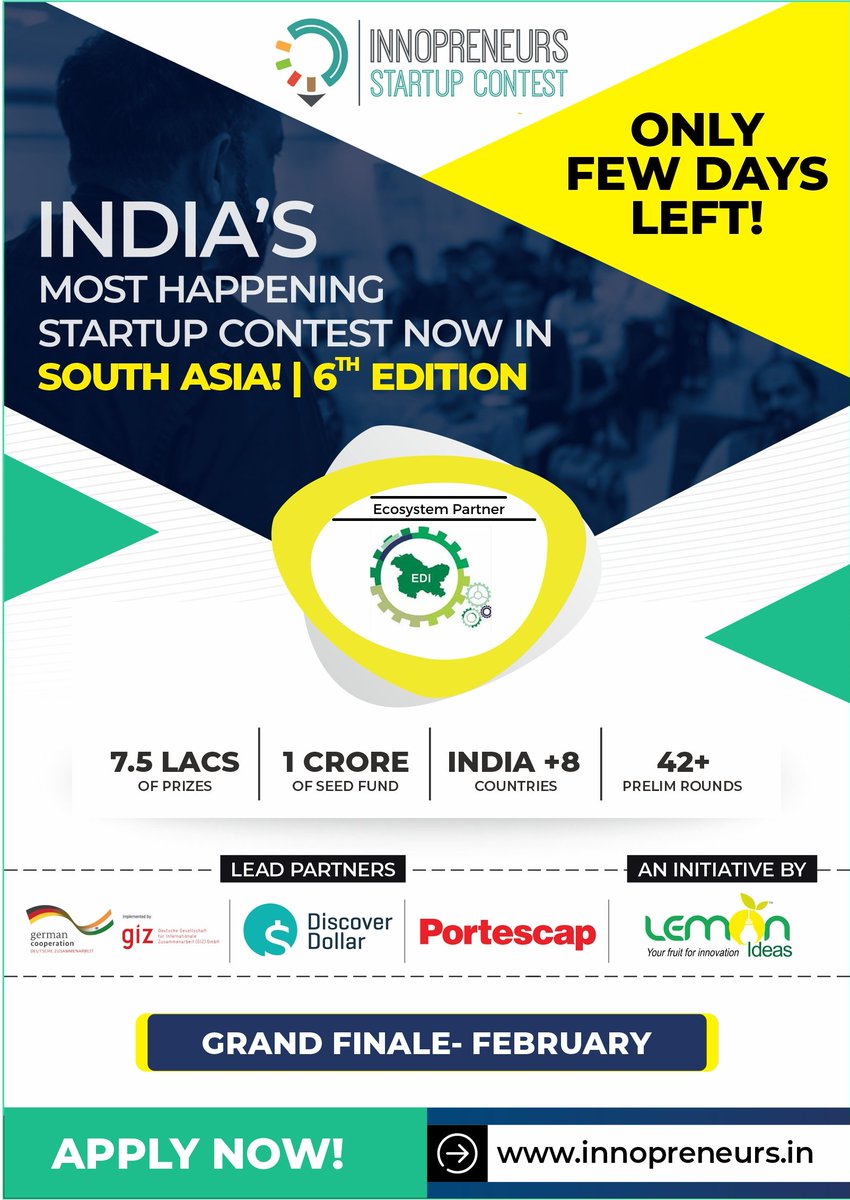 IrtifLone's tweet photo. Wonderful opportunity for J&amp;K Start-ups Apply now and keep sharing. @lemonideas @JKEDI4U @jkstartups @kp_startups @Ecell_gcetJammu @nitsriofficial @khurshidmdar @BuzinessKashmir @BedarNauman @BeingShujaMir @KashurHangul @gowharnazir3 @SORABMENGI @smvdutbic @suneelwattal https://t.co/uaGPdiM2bH