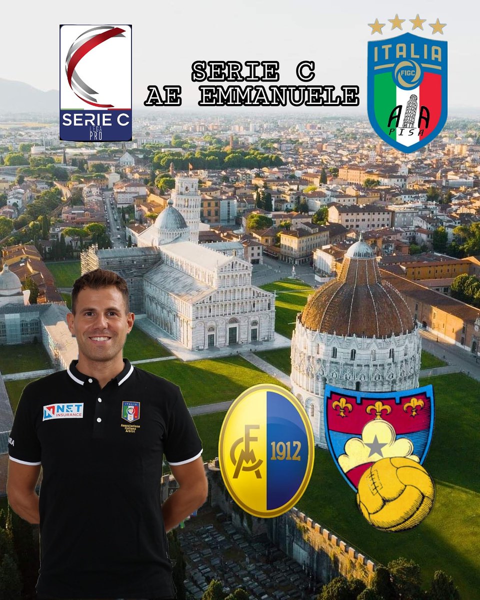 AiaPisa's tweet photo. Marco Emmanuele sarà a Modena a dirigere la gara di Serie C Modena-Gubbio. A Marco l'in bocca al lupo di tutta la Sezione AIA di Pisa. 

SERIE C 
MODENA F.C. 2018 S.R.L. - GUBBIO
Domenica 24 ore 12:30
a MODENA (MO)

@legaproofficial #seriec #canpro #aiafigc #aiapisa https://t.co/jpl53ITU8p