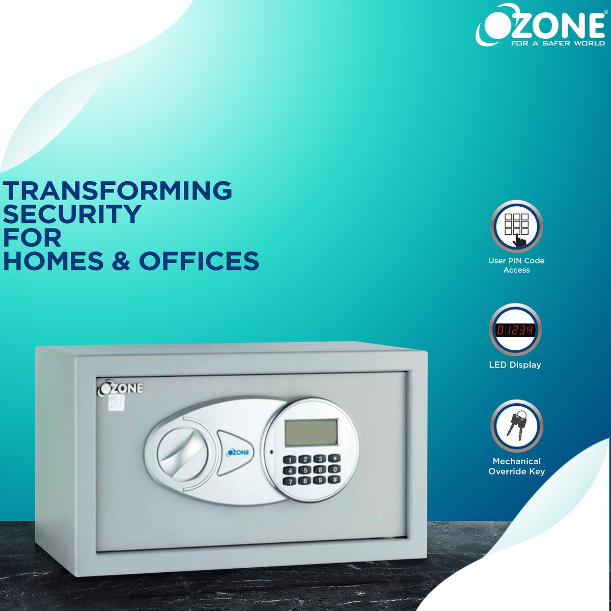 OzoneGroupIndia's tweet image. Give a bigger boost to the security of your valuables with Ozone Tusker-10.

👉Shop now: amzn.to/2TKBAya

 #DigitalSafes #HomeLocker #HomeSafes  #OzoneSecutech