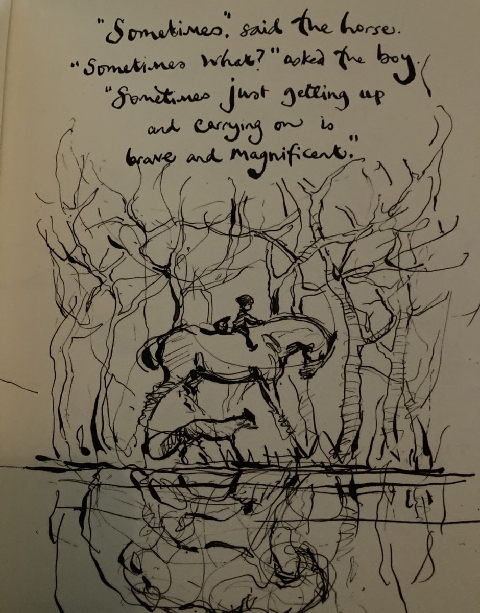 If you are resting this weekend we say  “Thank you” because you’ll be ready to fight another day. If you are working this weekend we “Thank you so much” 💙🌈 #criticalcarenursing We can get through this! <a href="/charliemackesy/">charlie mackesy</a> says it best ❤️