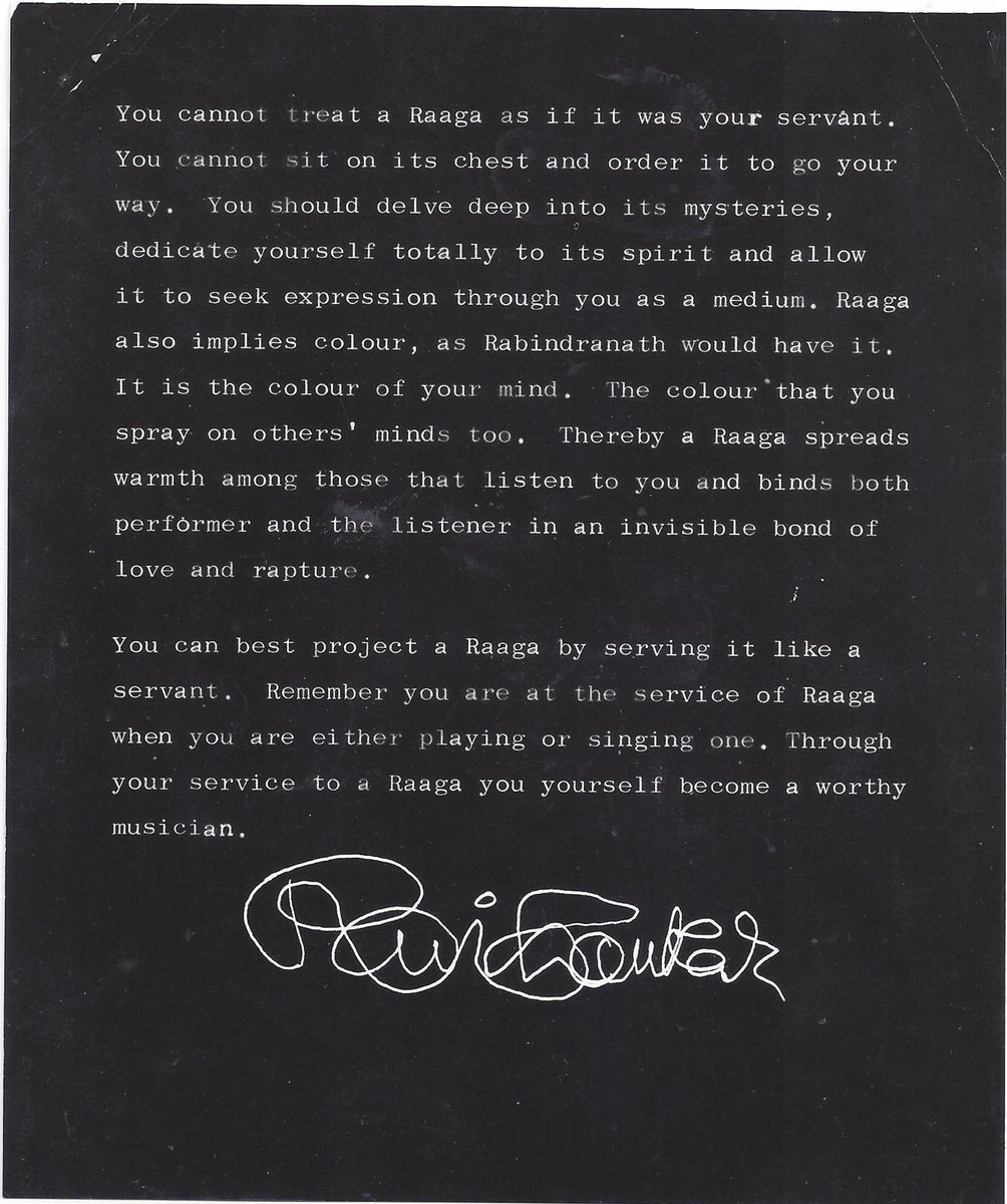ShankarAnoushka's tweet photo. In service to music...
🖤 
Beautiful quote from my father

@ragaravishankar https://t.co/ZwEfGdXkxE