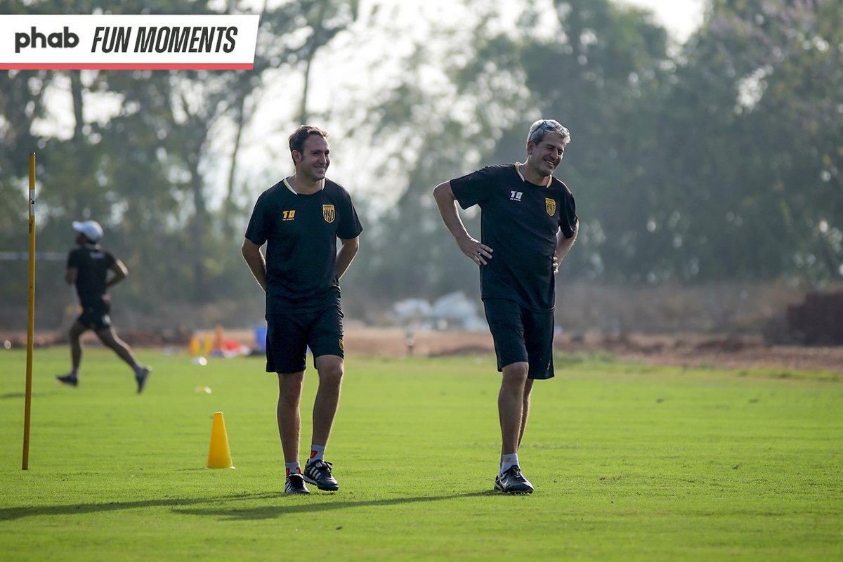 HydFCOfficial's tweet photo. 😉 A little bit of fun never hurts!

Presenting to you #GetPhab 'Fun Moments' from our training session ahead of #HFCJFC.

#FitnessMadeFun #PhabFunMoments #HyderabadFC 🟡⚫ https://t.co/at3kMkurEL