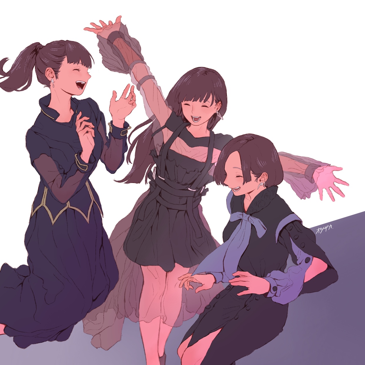 オツザカ 制作過程 Perfumeの黒い衣装はどれもかっこいいけど 1番好きなのはこの絵でのっちが着てるやつです 誰がどの曲の 衣装かはプロの方ならわかるはず T Co Xdxemytwxv Twitter