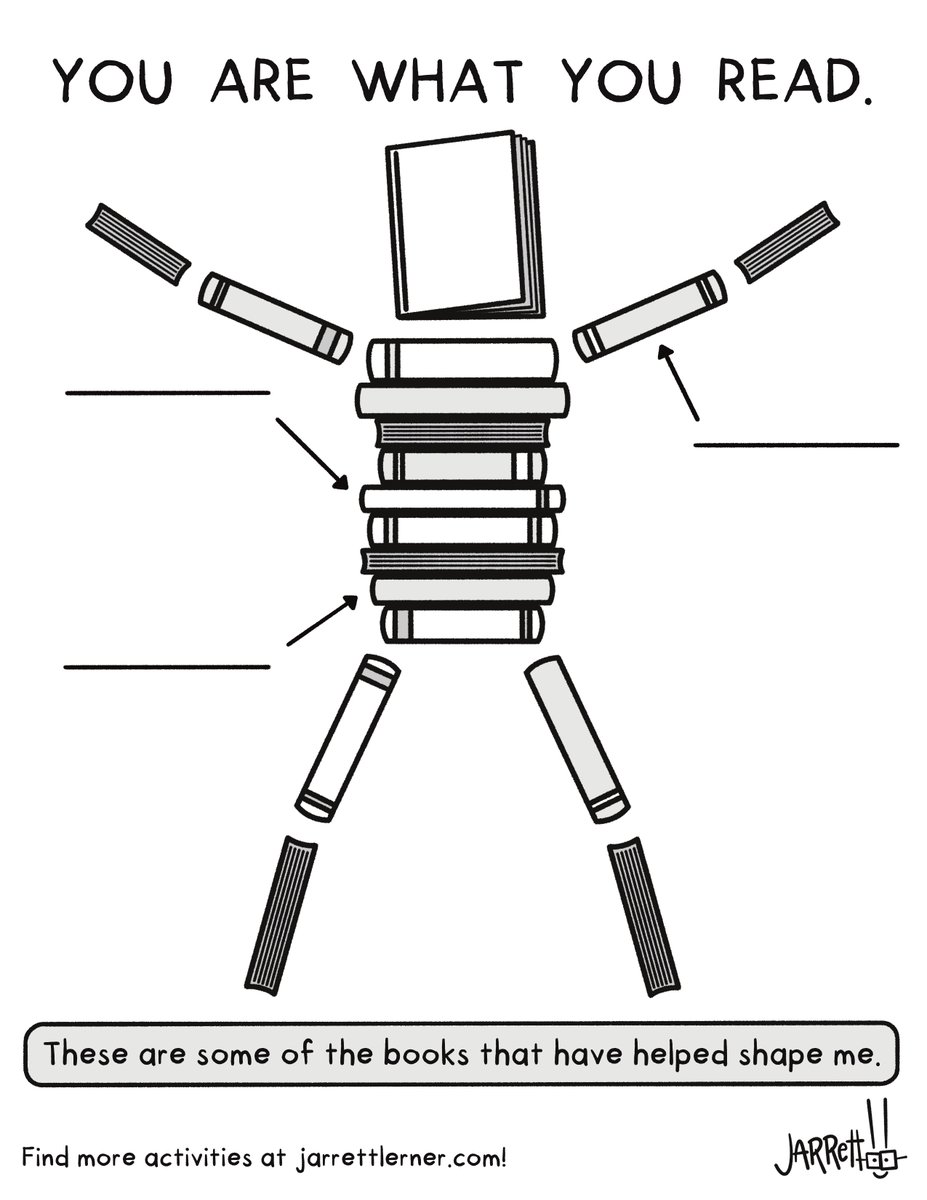 Jarrett_Lerner's tweet photo. What are the books that have helped shape you?

You can download this new, reading-related activity sheet for free at the Activities page of my website, along with hundreds of others: https://t.co/elSYH2RkBR https://t.co/SetjOLjp5d