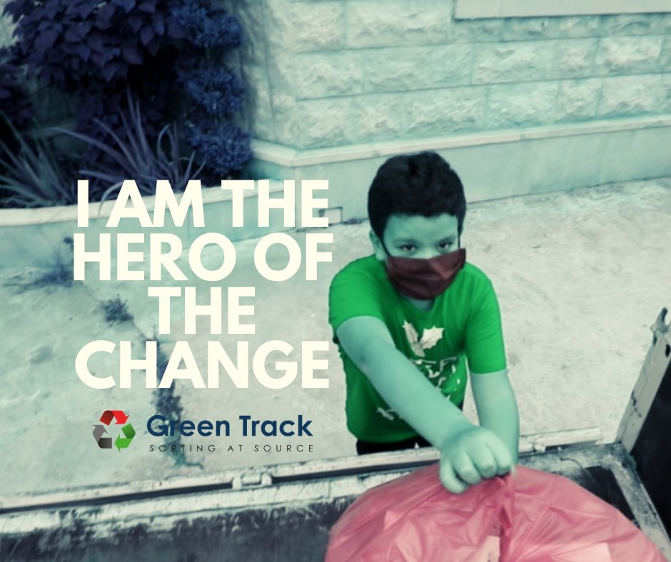 GreenTrackClub's tweet photo. شكراً لكل إم و أب بشجعوا ولادن على #الفرز_من_المصدر إنتو فعلا #أبطال_التغيير 
Thank you parents for always encouraging our next generation for #sorting_at_source the waste.really you are #The_HERO_OF_THE_CHANGE 
Green Track #2021... louder than words:
I AM THE HERO OF THE CHANGE https://t.co/qJ05I77qQz