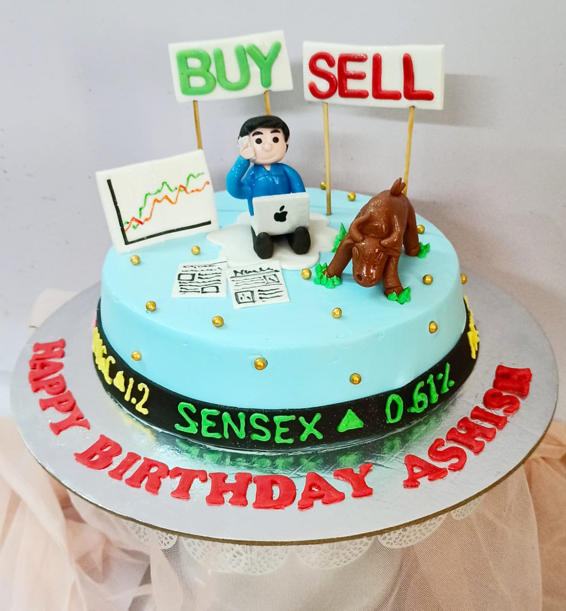 Discover 135+ stock market cake design awesomeenglish.edu.vn