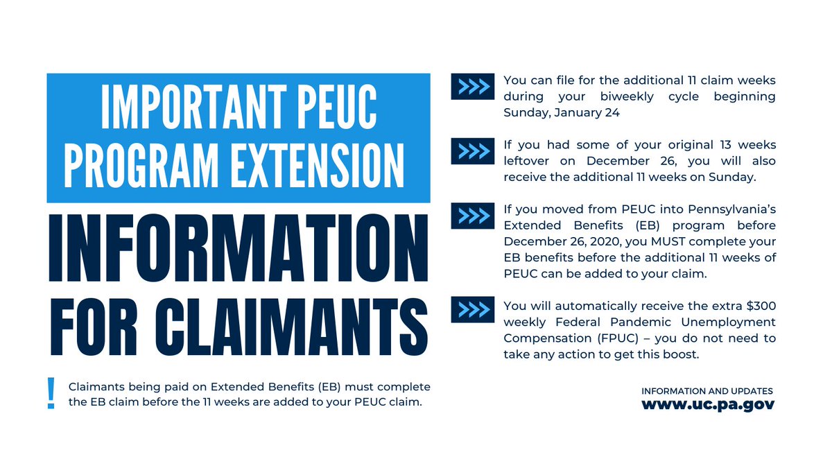 Pa Department Of Labor Industry On Twitter Attn Pandemic Emergency Unemployment Compensation Program Peuc Claimants When Filing Please Keep In Mind This Important Information Listed Below Peuc Or Fpuc