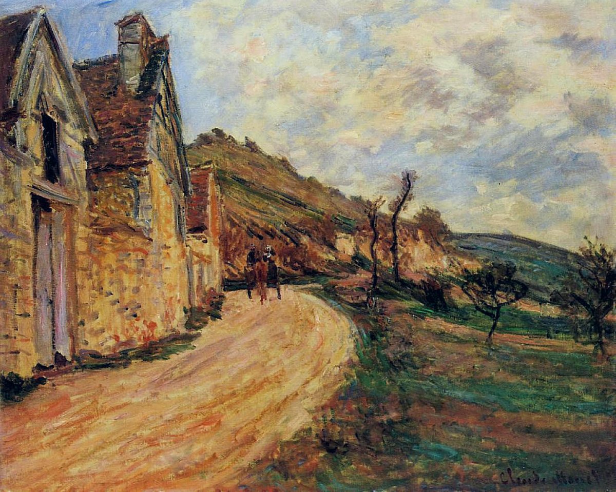 artistmonet's tweet image. Rocks at Falaise near Giverny, 1885 #claudemonet #monet