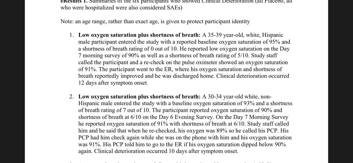 So the first two don't even get admitted to hospital! Literally go get checked out. Oh what an awful adverse event. What we don't know is did they have asthma also? They are young...