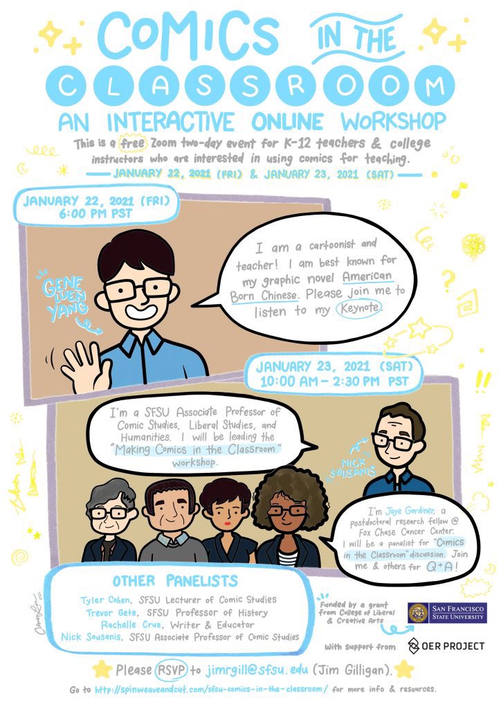 zjarondinelli's tweet photo. Day 2 of #comicsclassroom starts now with a workshop by the brilliant @Nsousanis and Tyler Cohen! https://t.co/RjjVNesb1t