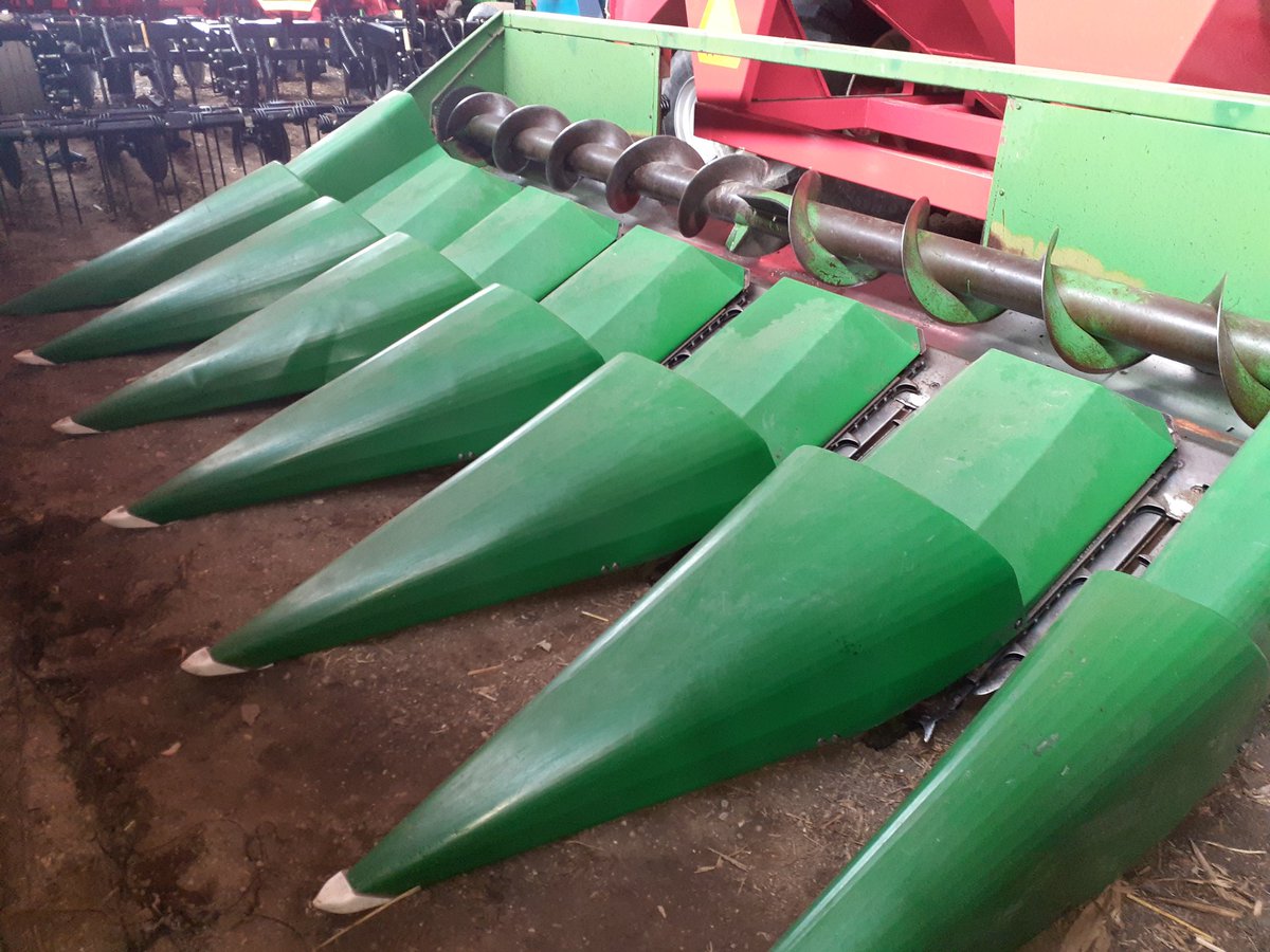 jjubenville's tweet photo. For sale: John Deere 1996, 9500 2975 eng, 2192 sep hours, Farm Trx yield monitor with moisture sensor, 925F grain head, 643 6 row corn head poly snouts, Yetter devestator.$70,000 Dm or call 5198091957 https://t.co/CjILgJ3bdx