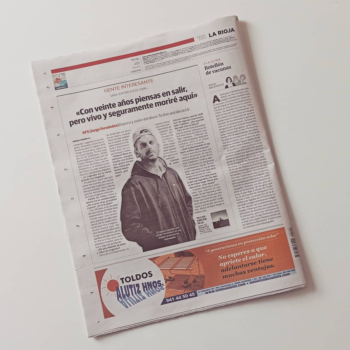 "No me dieron la portada pero estuve atento"