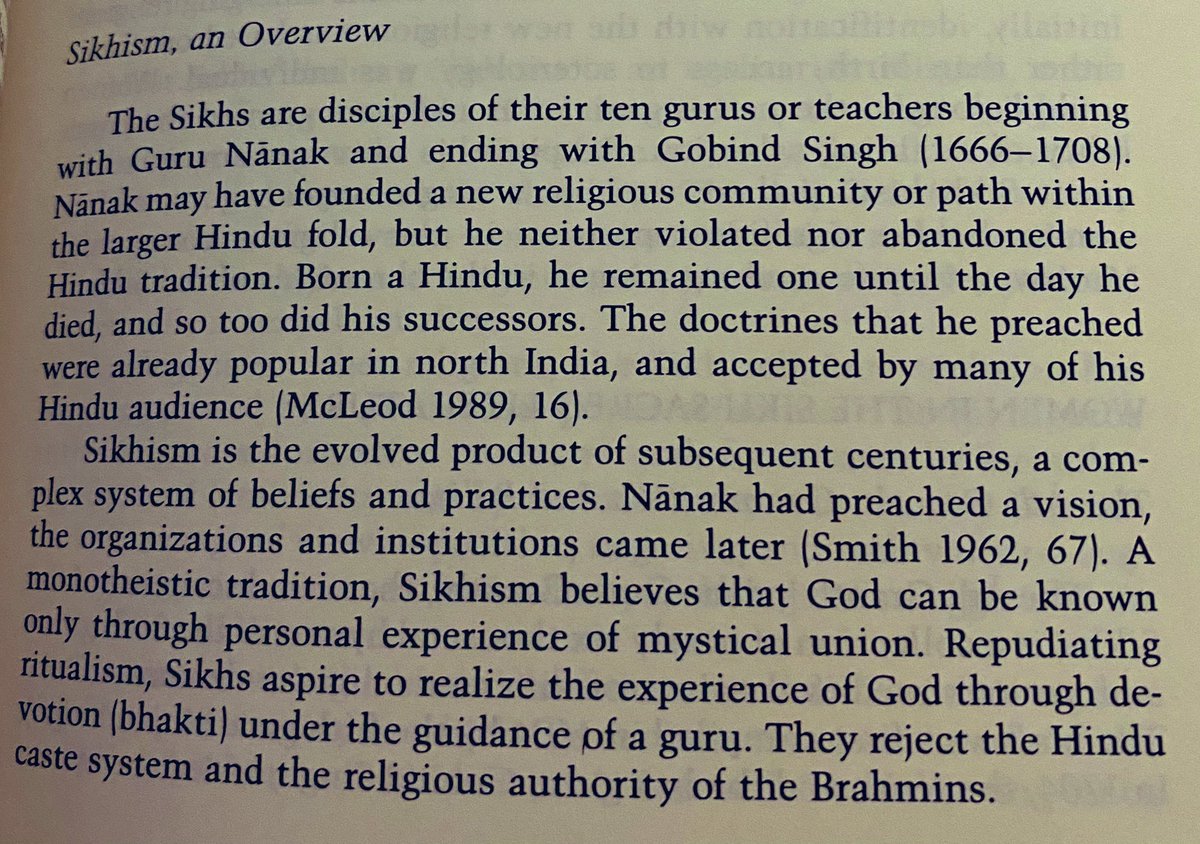 If you think Sikh female voices are not needed in academia, here is Exhibit A (1994 edition). Author claimed a paucity of research on women in Sikhism. She references 15 authors, of which only 5 focused on Sikhism. Yet, Nikky-Guninder Kaur Singhs’ book from 1993 was absent.