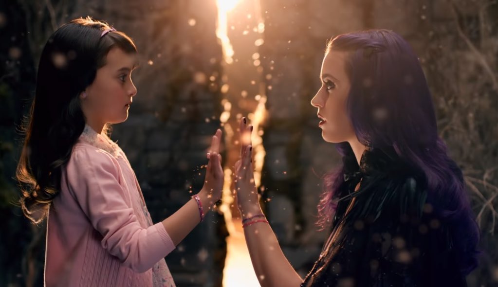 A new path opens up to reveal Katy's childhood self, who represents the innocence Katy lost growing up. They decide to navigate the maze together and find a way out.