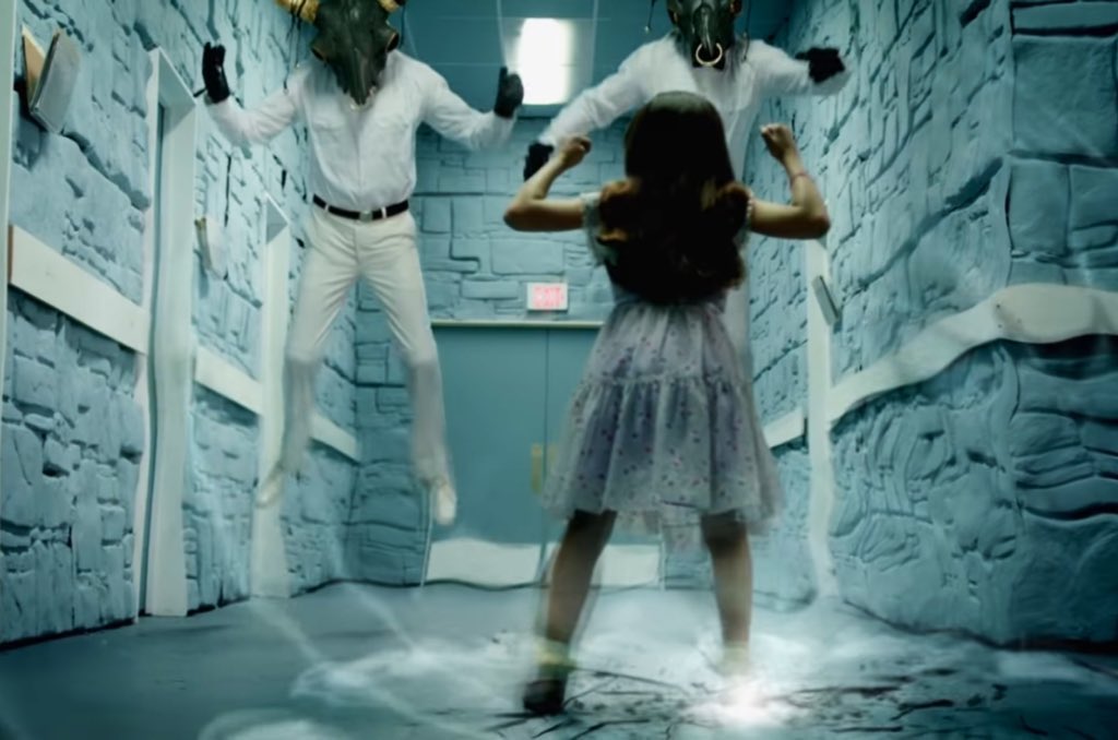 However, Katy's younger self shows that Katy's innocence isn't lost forever, and that by embracing her true self, nothing can stand in her way. Katy wakes up with this realization and she escapes.