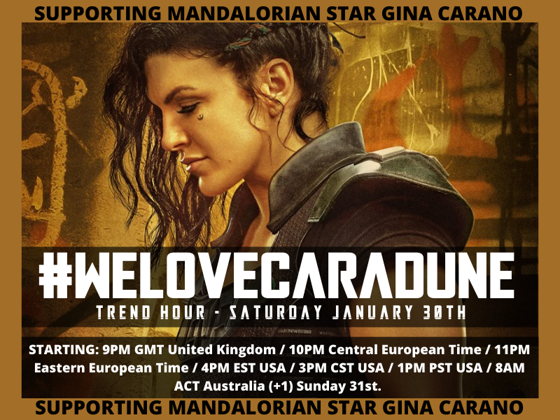 RoarAshley's tweet photo. Heads up Mudscruffers! Love &amp; kindness are my two favorite words. I say them all the time! They are also two words that the world needs more of. Spread the word of this TREND HOUR to support #CaraDune &amp; @ginacarano. 🥰

"I'm shooting my way out of here!" - Carasynthia Dune. https://t.co/6bVsuME6Ax