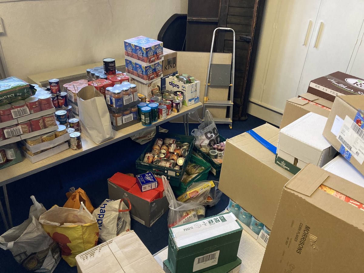 Busy and cold day at the food bank. We had ALL these new donations today and got through even more food. 

Thank you for all your support.