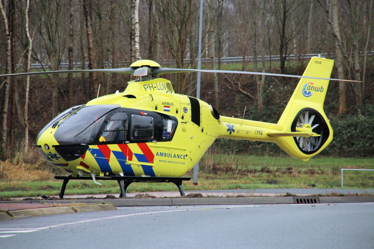 Melding ambulance UMCG inzake traumahelikopter