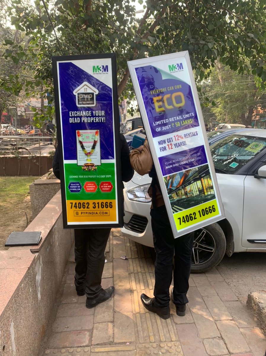 M3MIndiaPvtLtd's tweet photo. The latest offerings by M3M - PYP and ECO are the new talk of the town. Here's a sneak peek of our on-ground activations.
#M3M #M3MIndia #M3MECO #M3MPYP #EveryoneCanOwn #PortYourProperty https://t.co/HARHrvOWWW