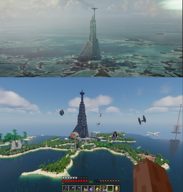 poisonleaf_tv's tweet photo. What 100+ hours and 250000+ blocks invested on Minecraft look like. https://t.co/sufX0euWrh