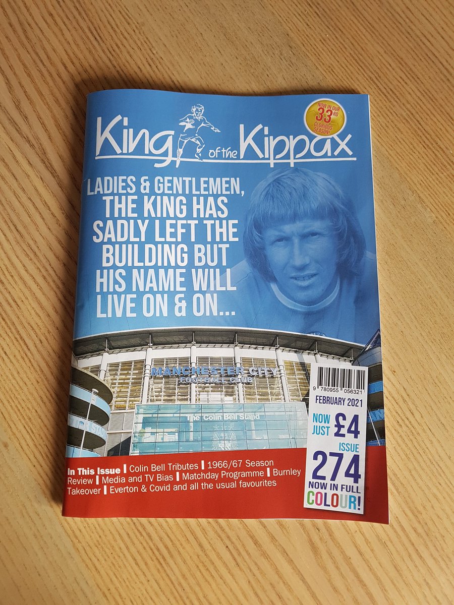 The latest @KingKippax has just come through the post. A Colin Bell tribute issue; it's full of wonderful, heartfelt, moving articles. A pleasure to contribute to 💙 https://t.co/FOn4caiB9d