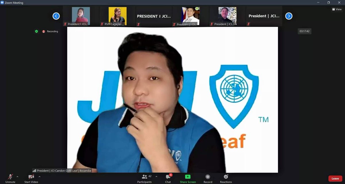 jci_cgl's tweet photo. LO 2021 President Israel Tandoc, First Area Council Meeting
#JCIAREA1
#DasigPresident
#MoreForOthers
#BeBetter https://t.co/Vpev5ZEBuu