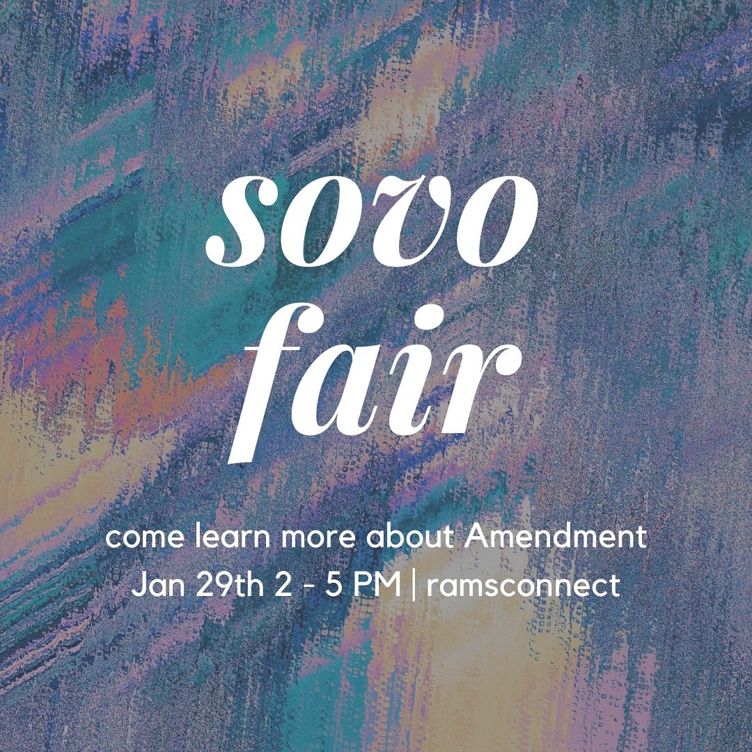 AmendmentVCU's tweet photo. come learn more about Amendment on Jan. 29th! https://t.co/CliEGD5TX6