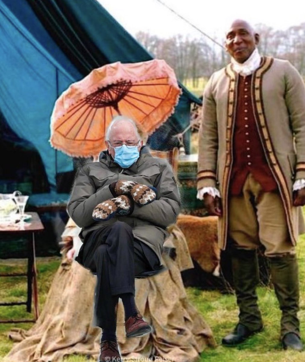 colinmcfarlane's tweet photo. ULYSSES &amp; BERNIE!
Ha ha! Thank you for doing this ⁦@KerryOnArt⁩ that’s gotta be my favourite ⁦@BernieSanders⁩ meme yet!😉
#Outlander ⁦@Outlander_STARZ⁩ https://t.co/fGIMKYiX6T