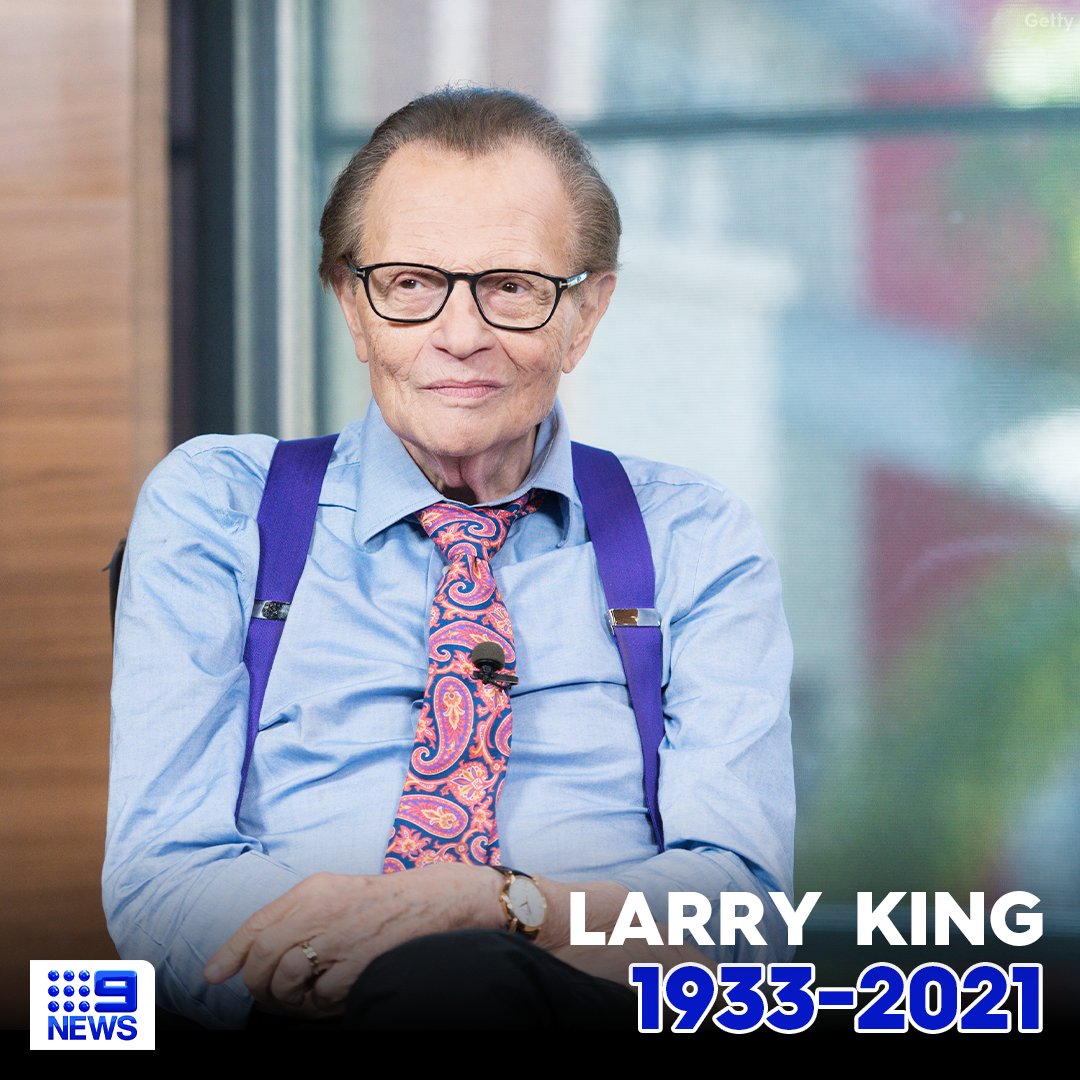 Veteran talk show host Larry King has died, aged 87. Full story 9News