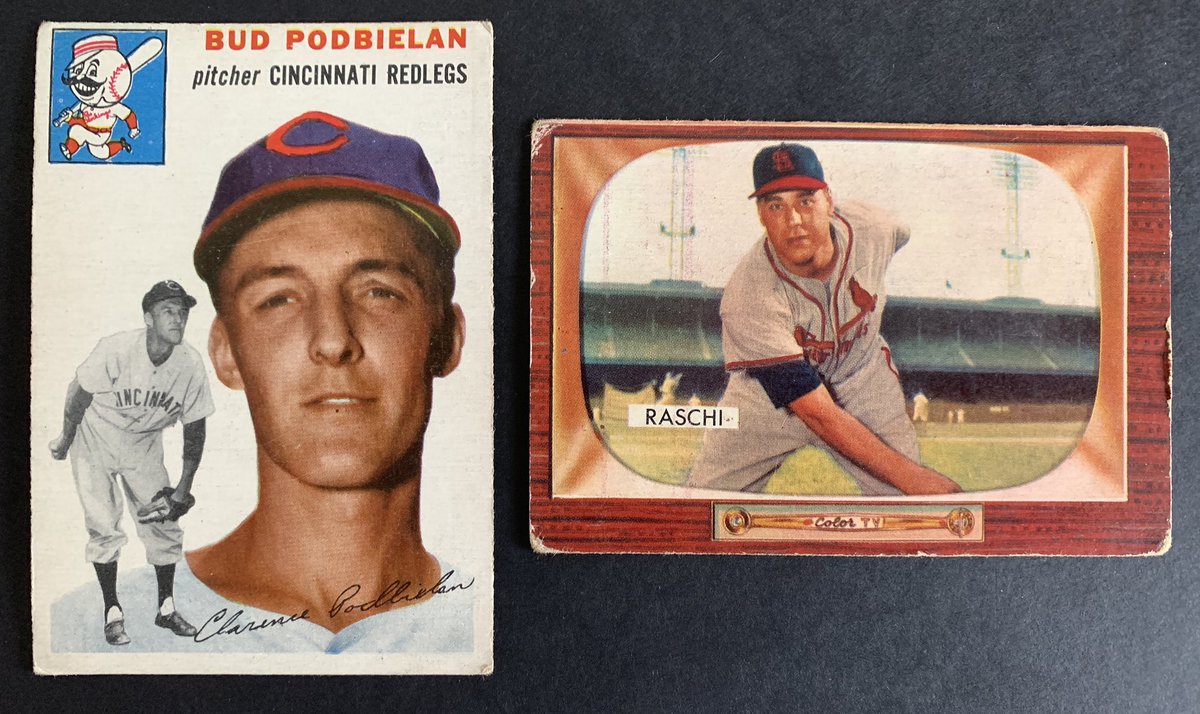 Aaron’s first at bat was against Bud Podbielan 4/13/1954. Vic Raschi surrendered Aaron’s first hit 4/15/1954 and, eight days later, his first home run.