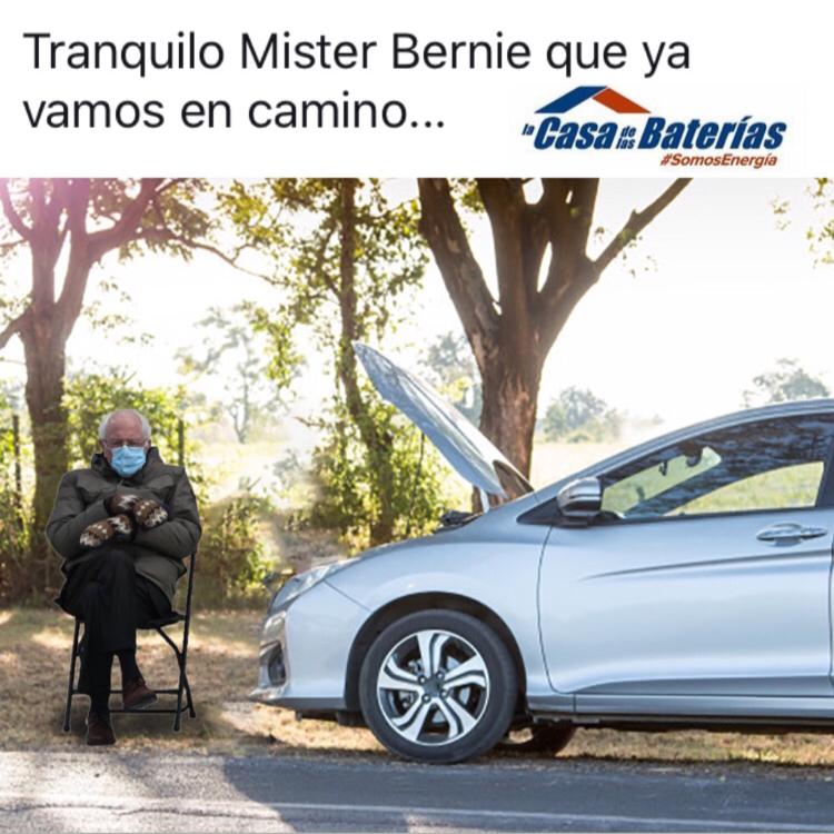 CasaDeBaterias's tweet photo. Paciencia Mr. Bernie 🥶 Vamos al rescate #LaCasadelasBaterías 😎 📞 800-6666 o Whatsapp 📲 6997-3974. #BernieSanders #memeBernie #berniesandersmeme #SomosEnergía https://t.co/b8zRSGh2MI